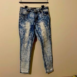 Mystiq chrome acid wash jeans size 12